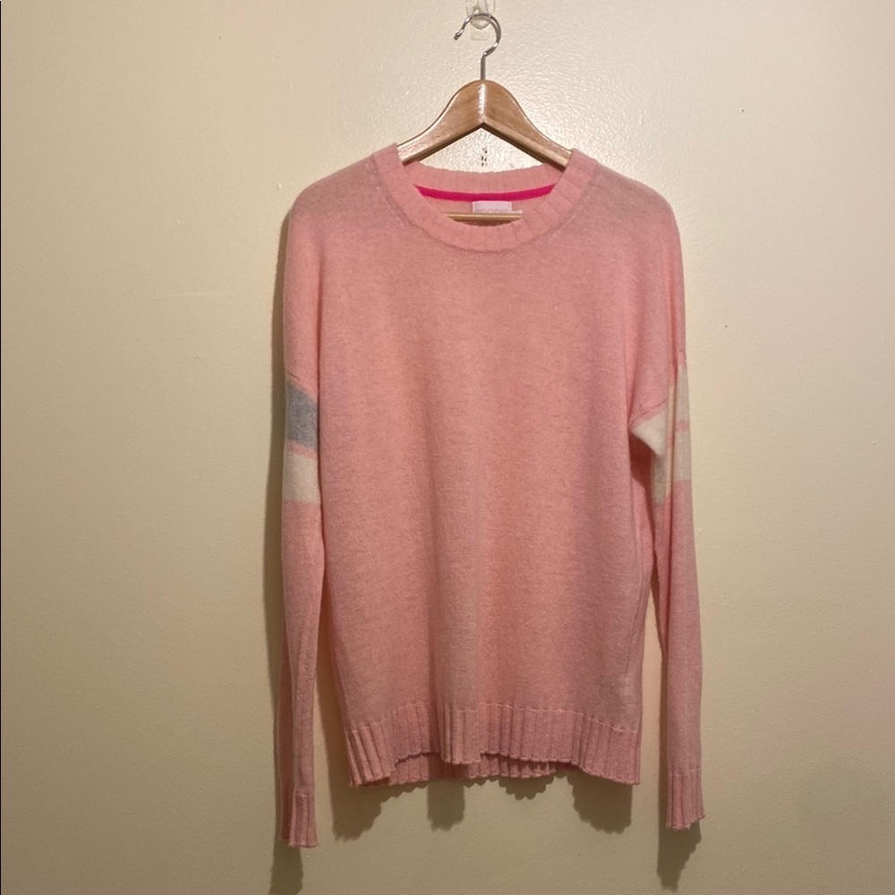 BRODIE Cashmere Pink Women's Cashmere Sweater. Size M